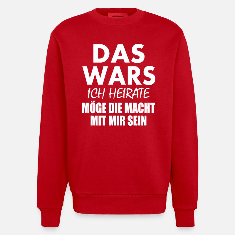 Das wars - Heavyweight Oversized Organic Crew Neck Made in EU - Rot