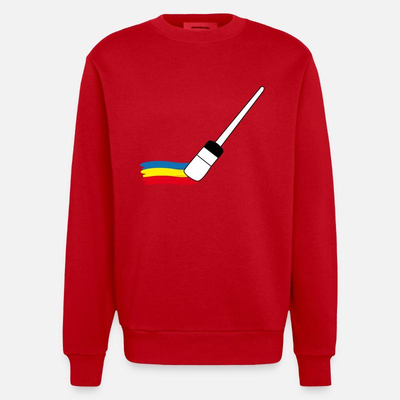 Painter | Painter | Painter painter - Heavyweight Oversized Organic Crew Neck Made in EU - red