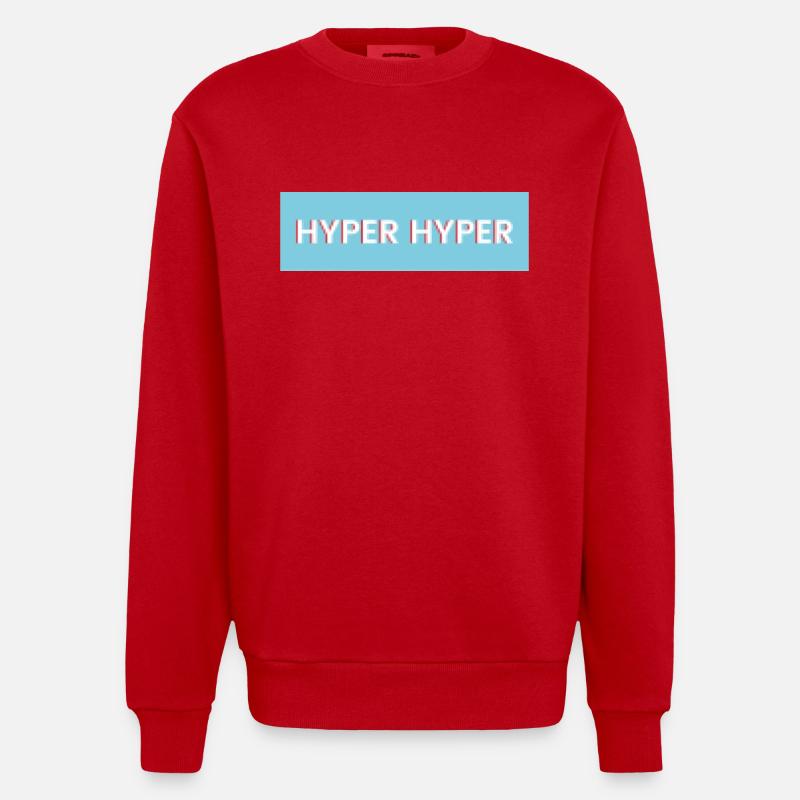 HYPER HYPER pixel - Sweat bio épais oversize fabriqué en UE - rouge