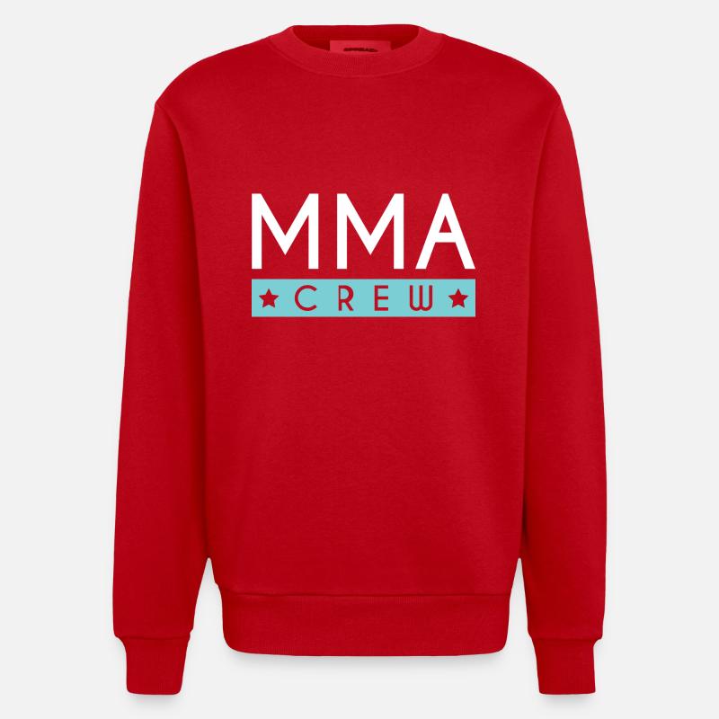 Équipe Mma - Sweat bio épais oversize fabriqué en UE - rouge