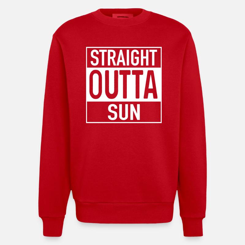OutTA SUN direct - Sweat bio épais oversize fabriqué en UE - rouge