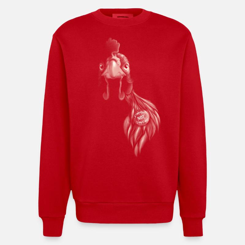 Someone NOT something - Sweat bio épais oversize fabriqué en UE - rouge