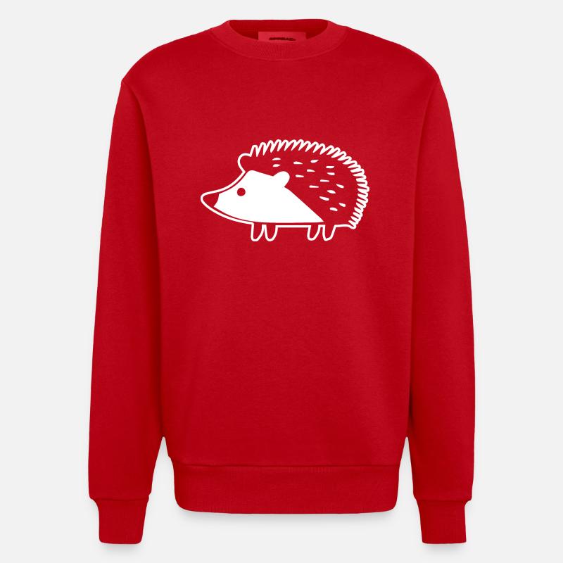 Igel - Heavyweight Oversized Organic Crew Neck Made in EU - Rot