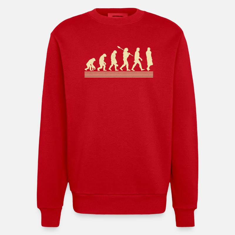 Leichenbestatter-evolution - Heavyweight Oversized Organic Crew Neck Made in EU - Rot