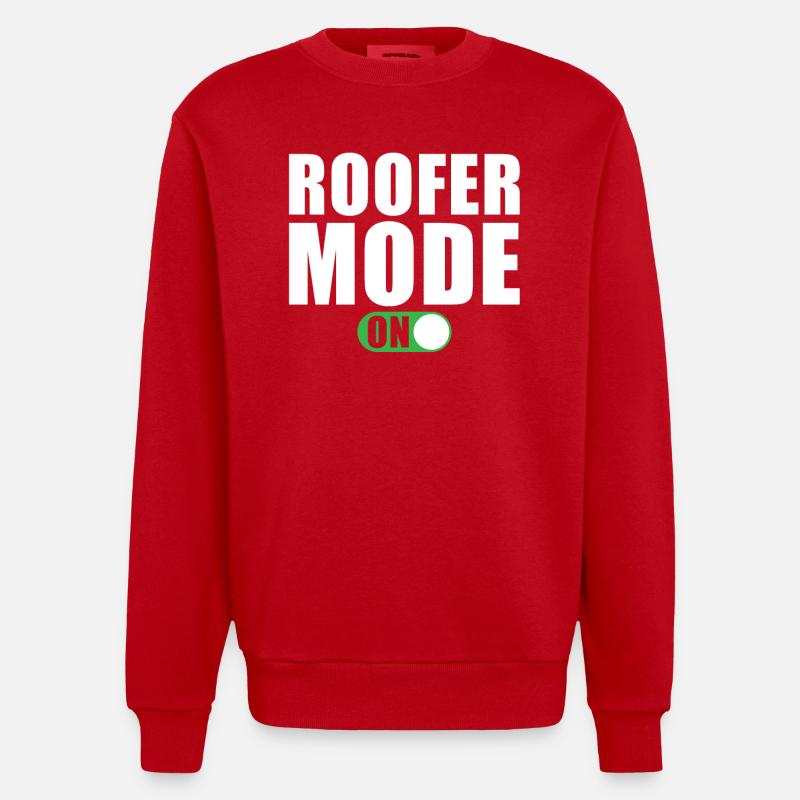 Mode couvreur activé - Sweat bio épais oversize fabriqué en UE - rouge