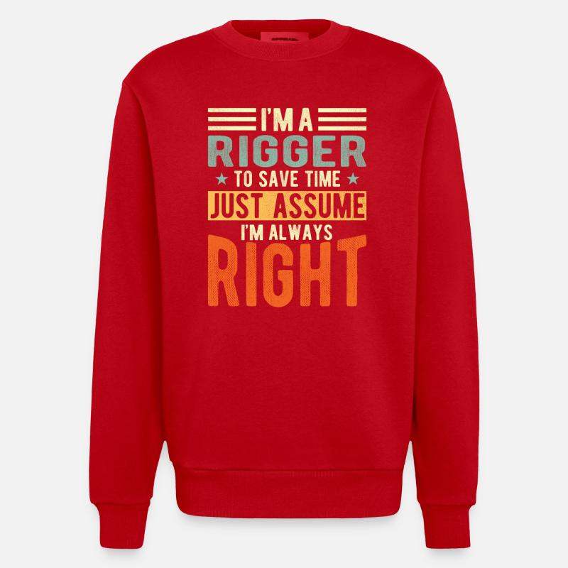 Gréeur - Sweat bio épais oversize fabriqué en UE - rouge