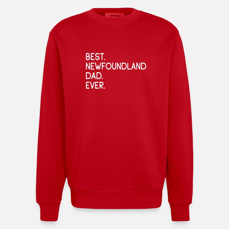 Neufundländer (Terre-Neuve) - Sweat bio épais oversize fabriqué en UE - rouge