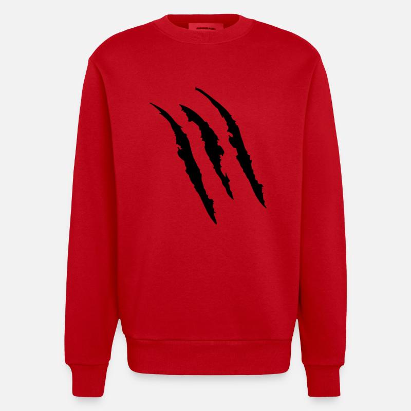 Marques de griffes - Sweat bio épais oversize fabriqué en UE - rouge