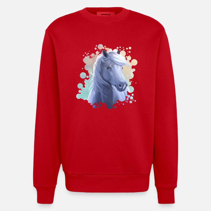 Source - Sweat bio épais oversize fabriqué en UE - rouge