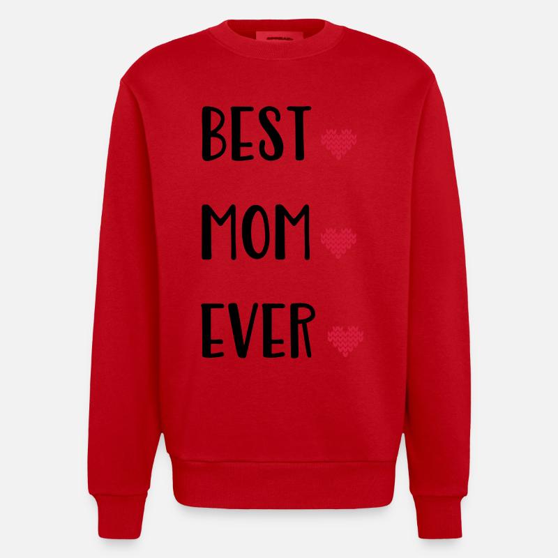 La mère - Sweat bio épais oversize fabriqué en UE - rouge