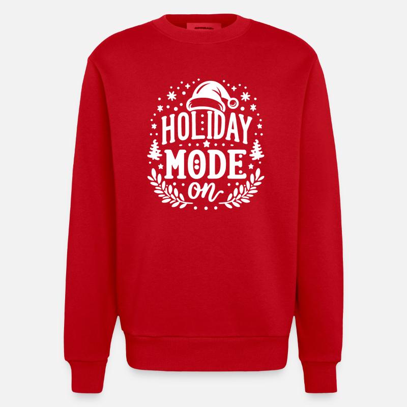 Mode vacances activé - Sweat bio épais oversize fabriqué en UE - rouge
