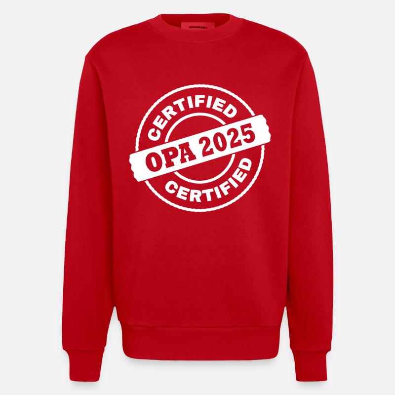 Opa 2025 - Heavyweight Oversized Organic Crew Neck Made in EU - Rot