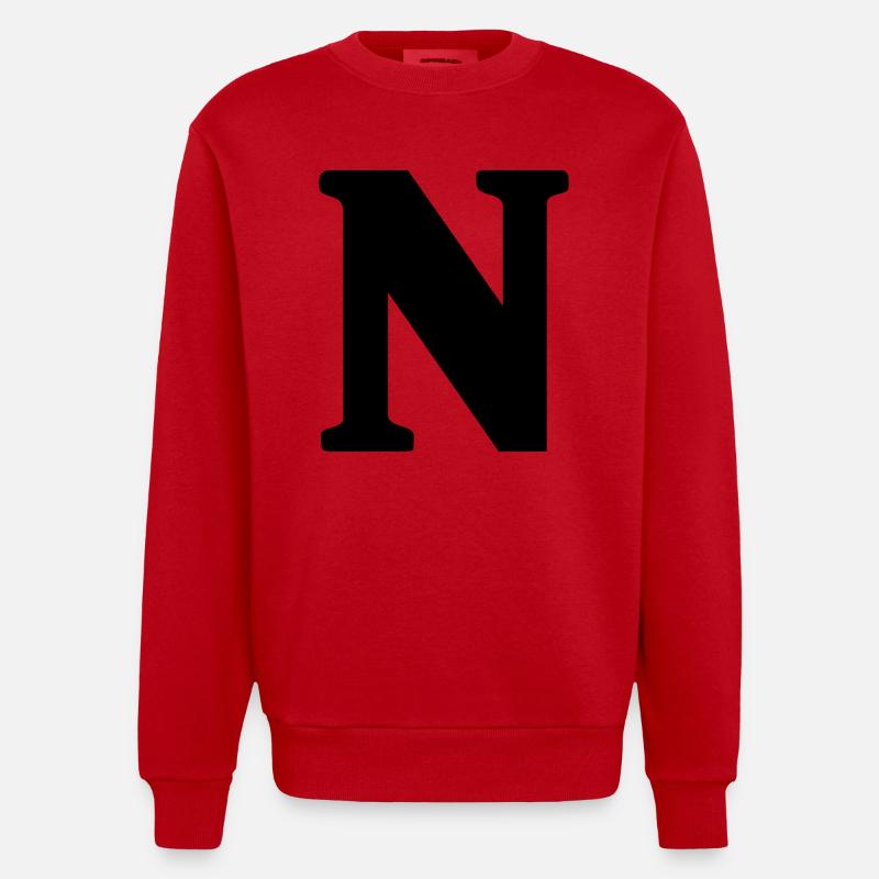 N - Sweat bio épais oversize fabriqué en UE - rouge