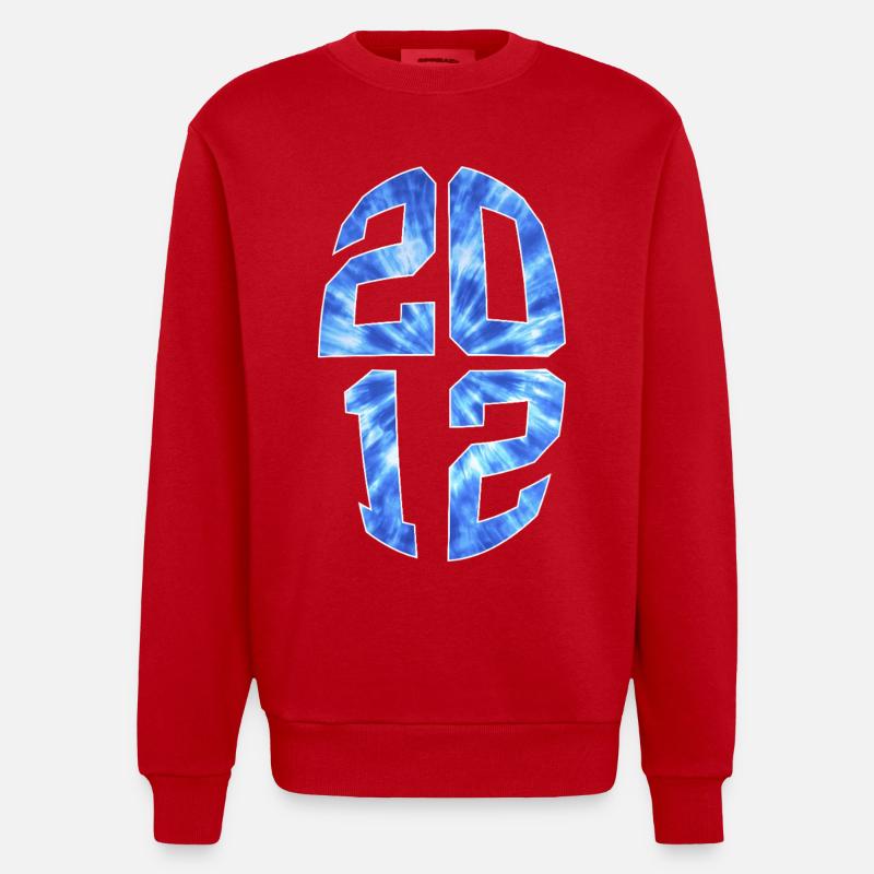 14 ANS 2012 14E ANNIVERSAIRE - Sweat bio épais oversize fabriqué en UE - rouge