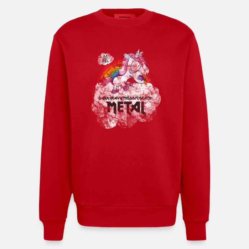 Mental Defect 2015 - Heavyweight Oversized Organic Crew Neck Made in EU - Rot