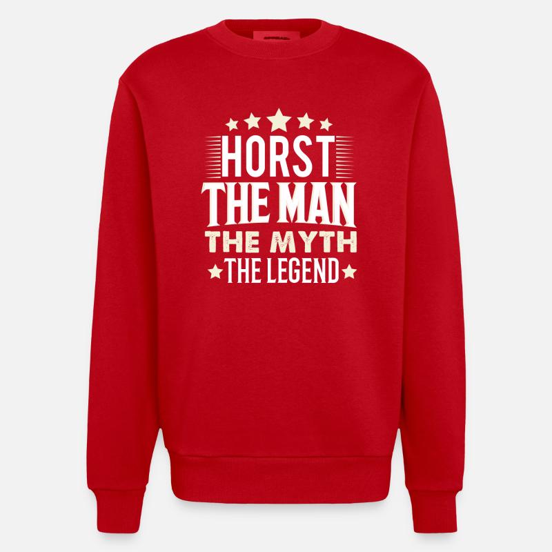 môle - Sweat bio épais oversize fabriqué en UE - rouge