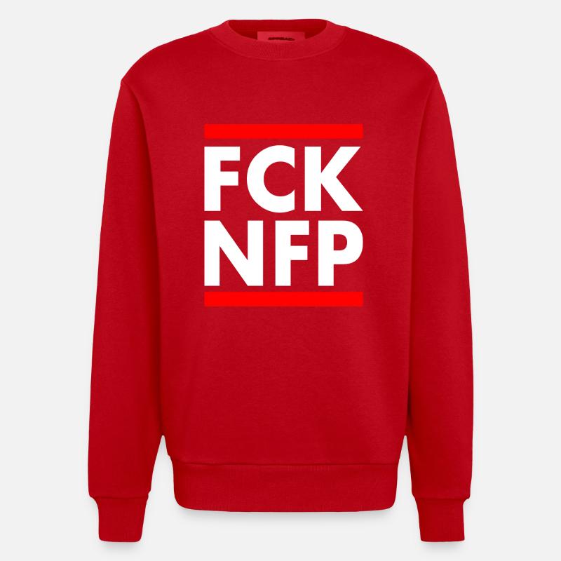 Fck nfp - Sweat bio épais oversize fabriqué en UE - rouge