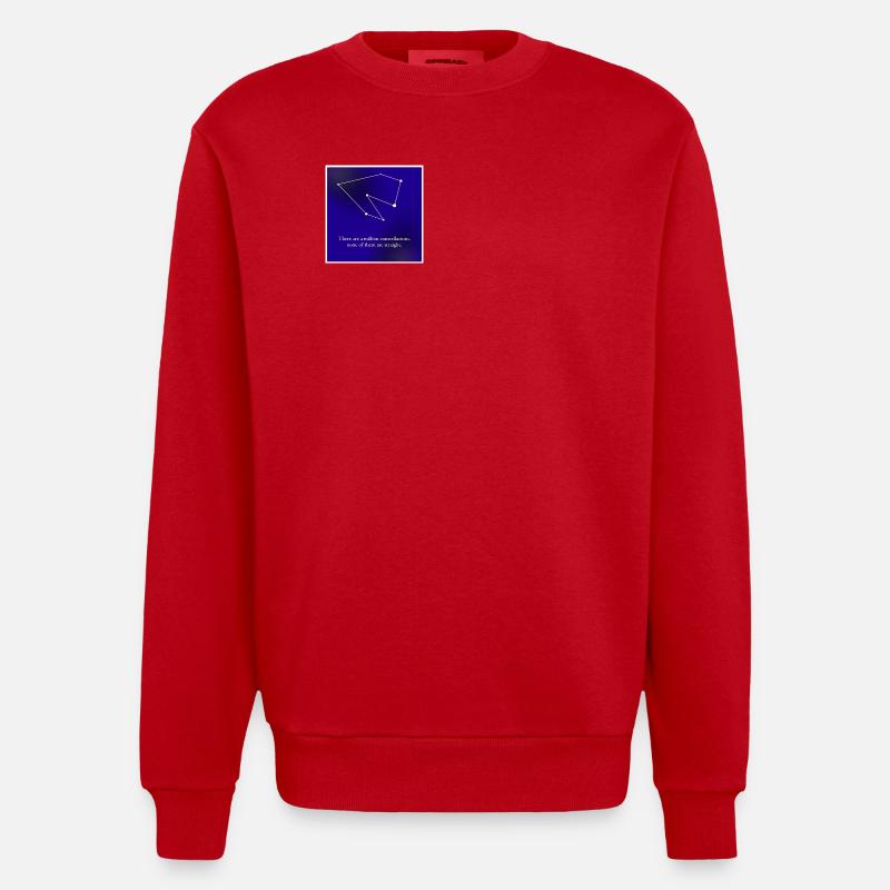 Constellation queer - Sweat bio épais oversize fabriqué en UE - rouge