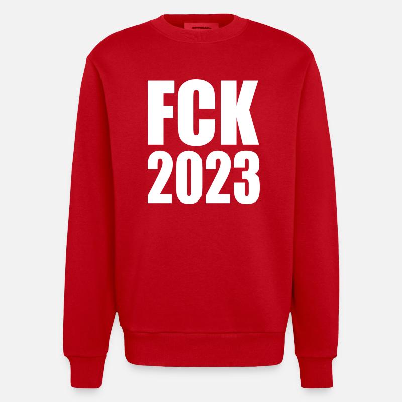Fck 2023 - Sweat bio épais oversize fabriqué en UE - rouge
