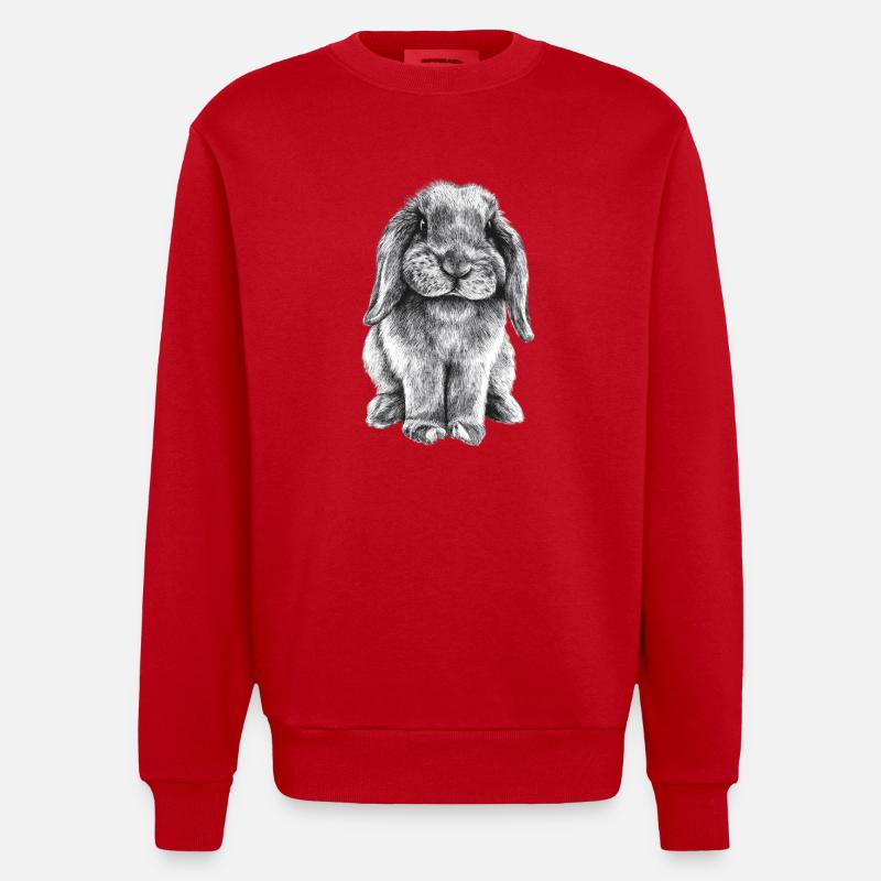 Buddy - Sweat bio épais oversize fabriqué en UE - rouge