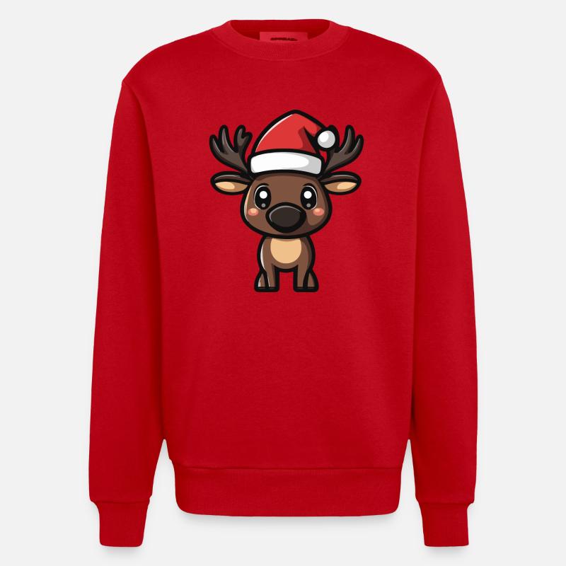 Orignal Noël Noël - Sweat bio épais oversize fabriqué en UE - rouge