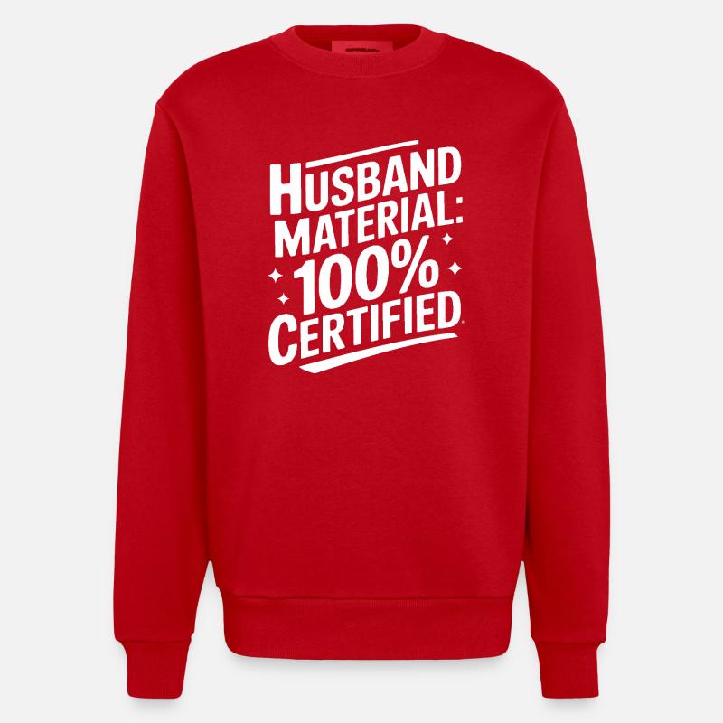 Marié Mariage Mariage - Sweat bio épais oversize fabriqué en UE - rouge
