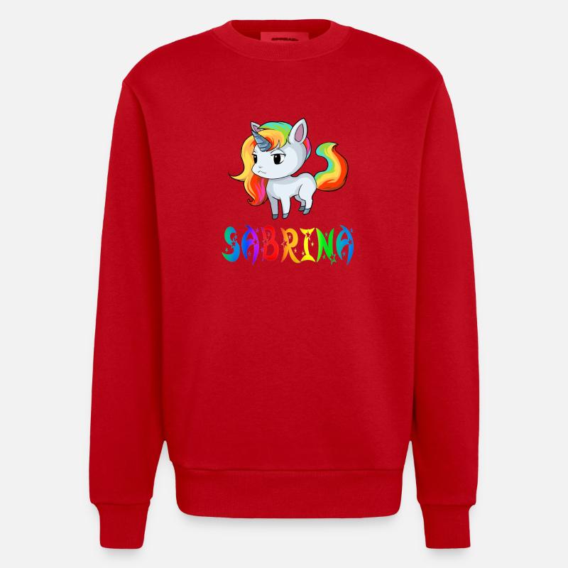Sabrina Einhorn - Sweat bio épais oversize fabriqué en UE - rouge