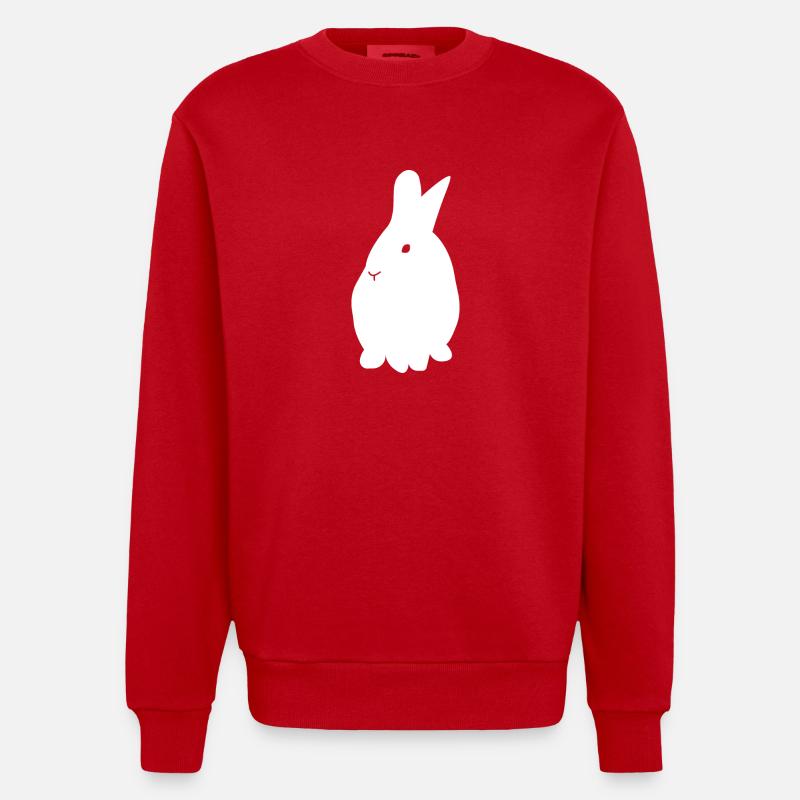 Lapin - Lapin - Sweat bio épais oversize fabriqué en UE - rouge