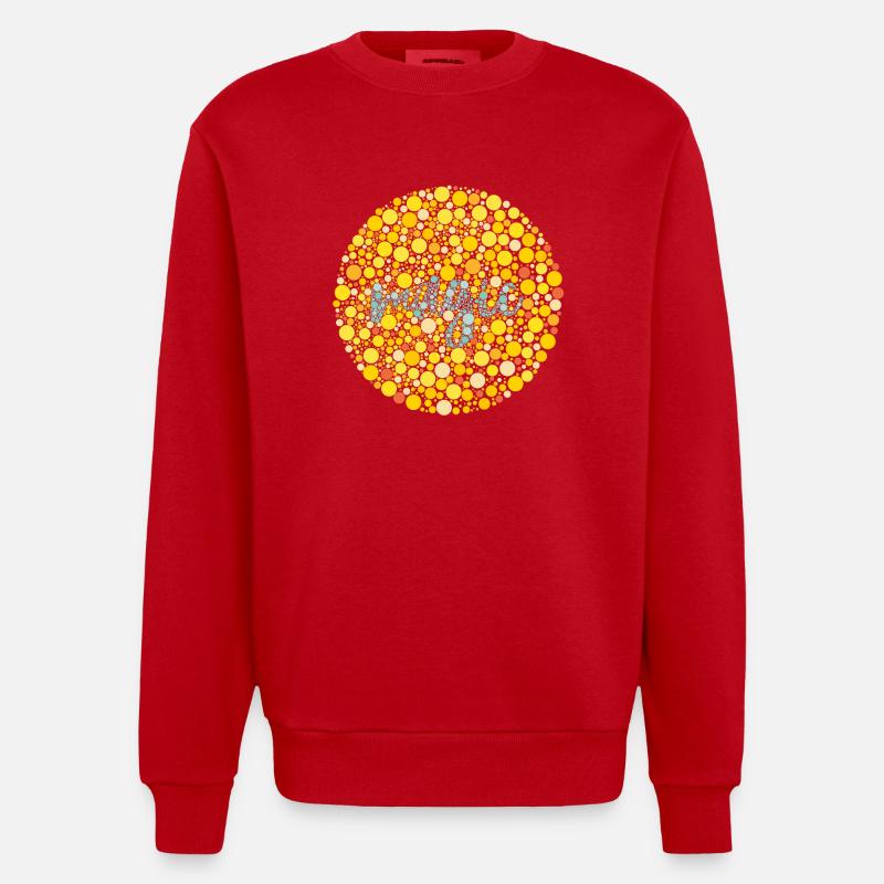 Magic Sehtest - Heavyweight Oversized Organic Crew Neck Made in EU - Rot