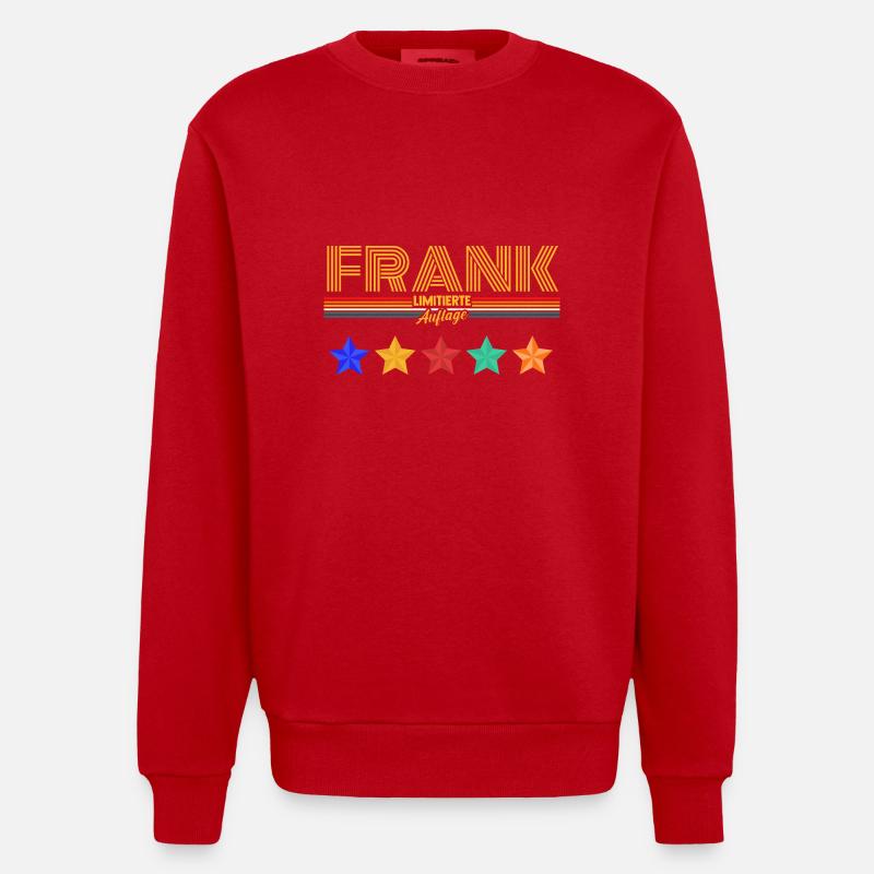 Franc - Sweat bio épais oversize fabriqué en UE - rouge