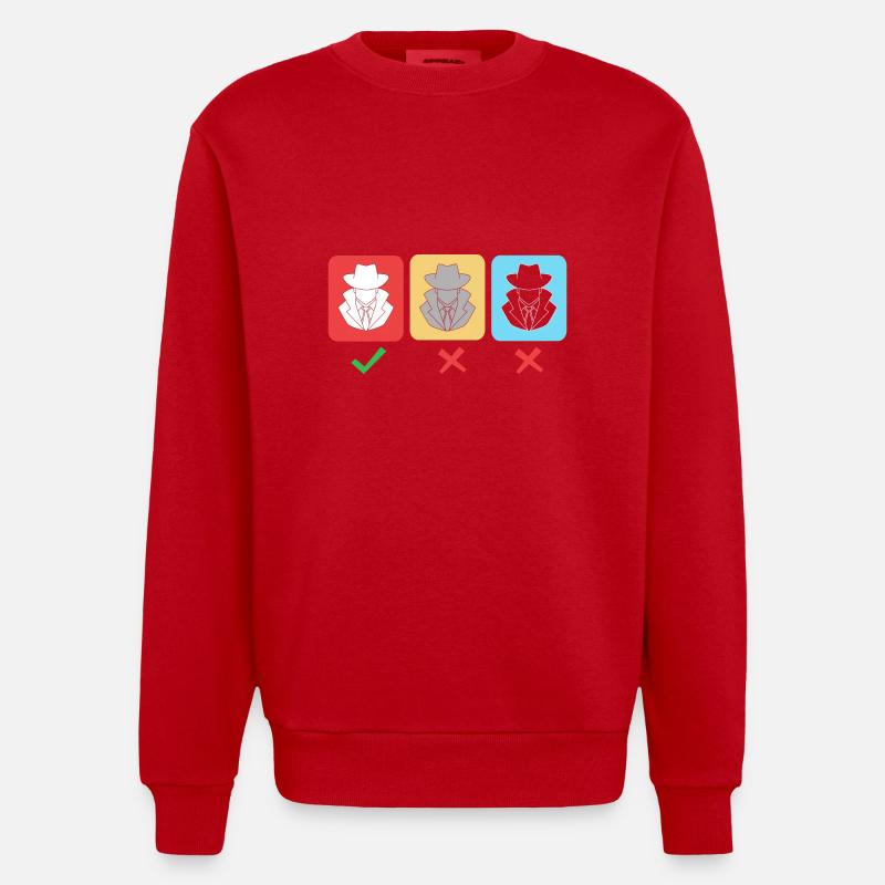 Cybersecurity Cyber Programmierer Hacker - Heavyweight Oversized Organic Crew Neck Made in EU - Rot