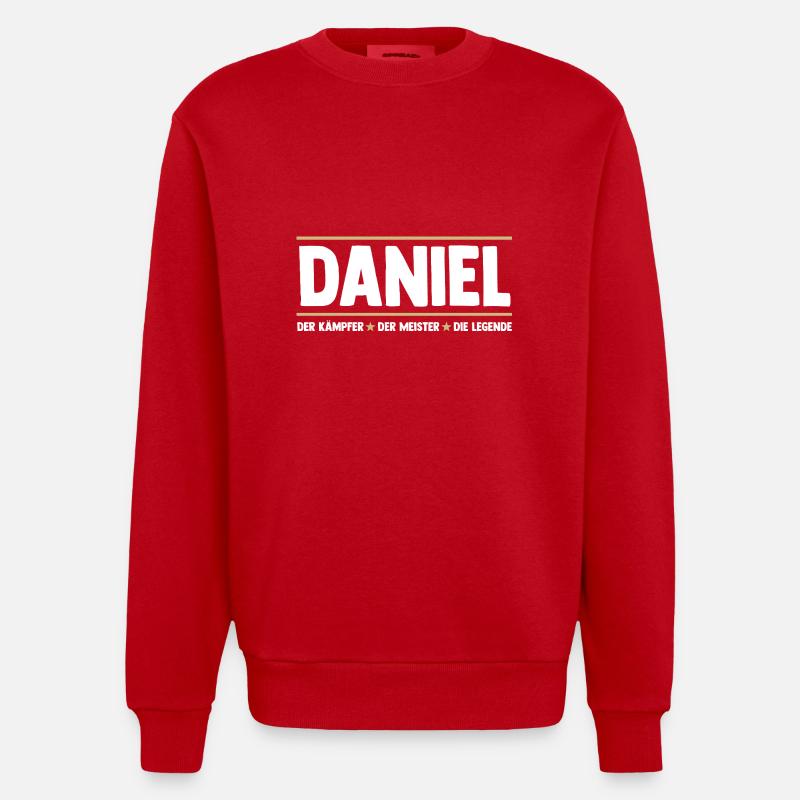 Daniel - Sweat bio épais oversize fabriqué en UE - rouge