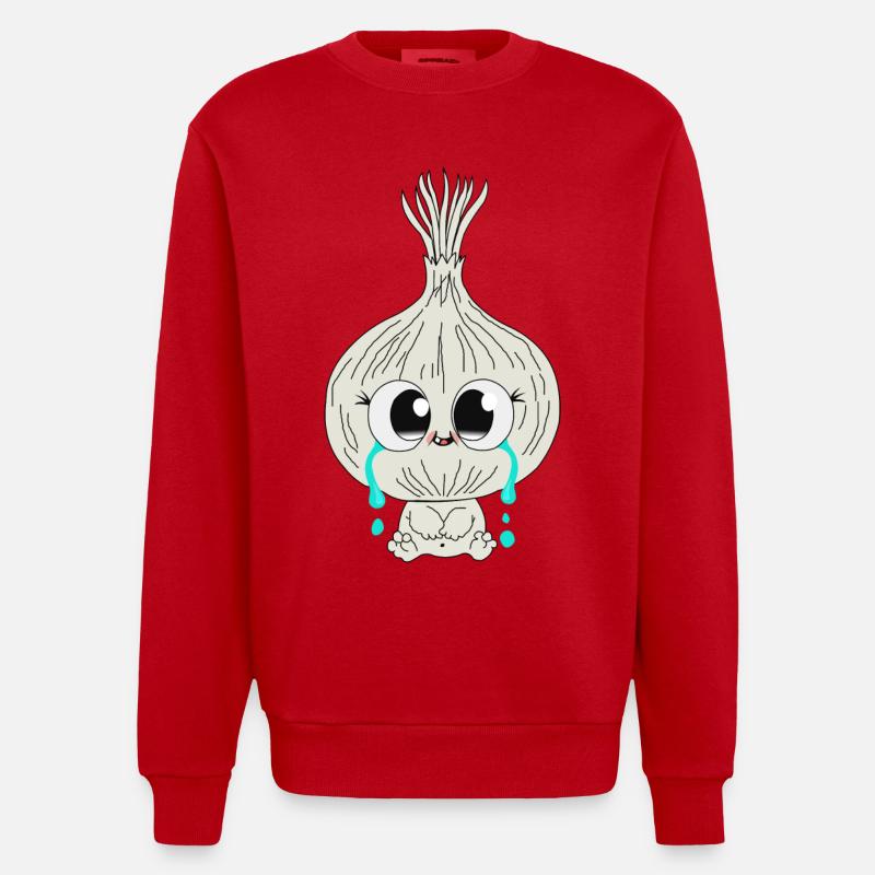 Oignon - Sweat bio épais oversize fabriqué en UE - rouge