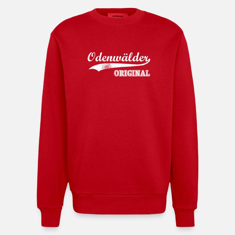 Odenwald Original ODW - Sweat bio épais oversize fabriqué en UE - rouge