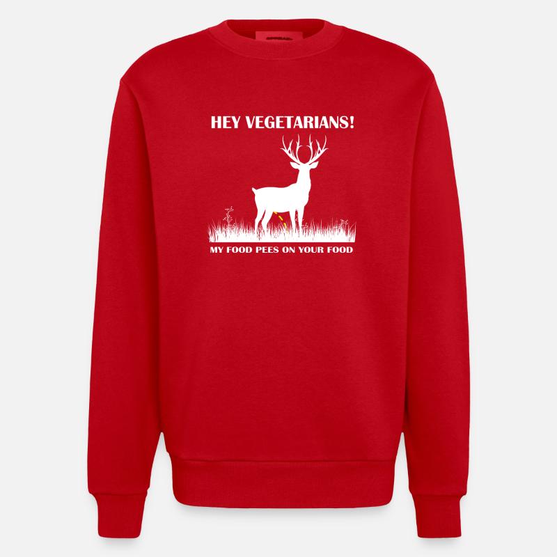 Hunter Jäger - Heavyweight Oversized Organic Crew Neck Made in EU - Rot