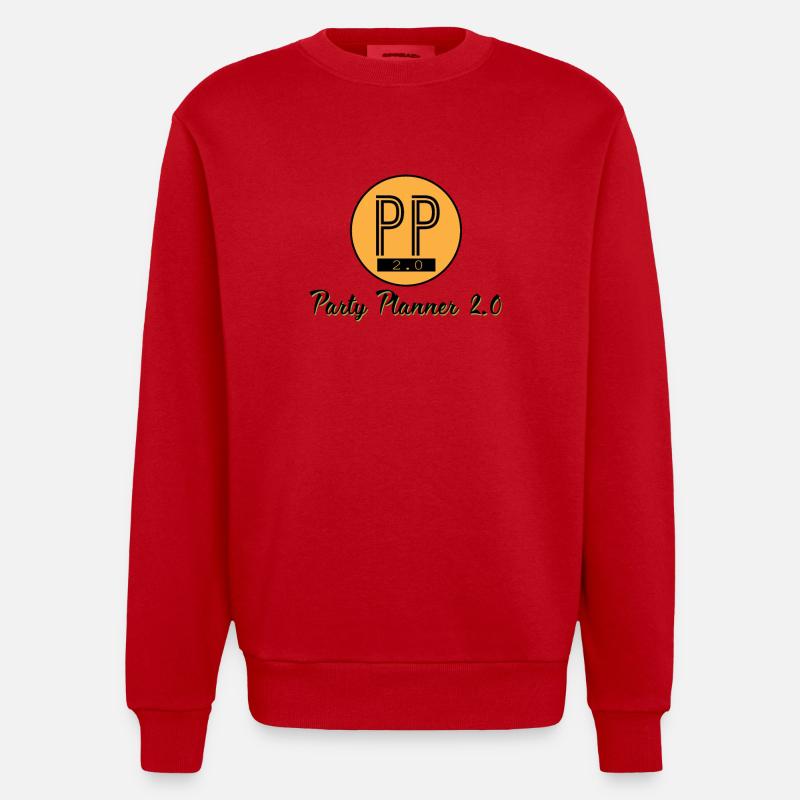 PARTY PLANNER 2 0 - Sweat bio épais oversize fabriqué en UE - rouge