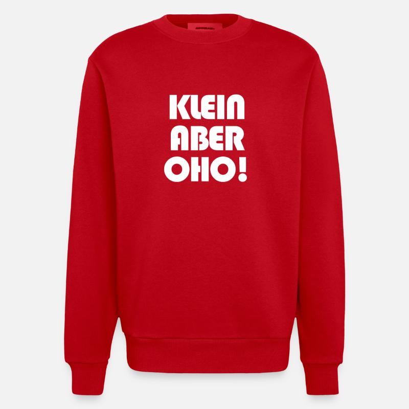 Petit, mais OHO ! - Sweat bio épais oversize fabriqué en UE - rouge