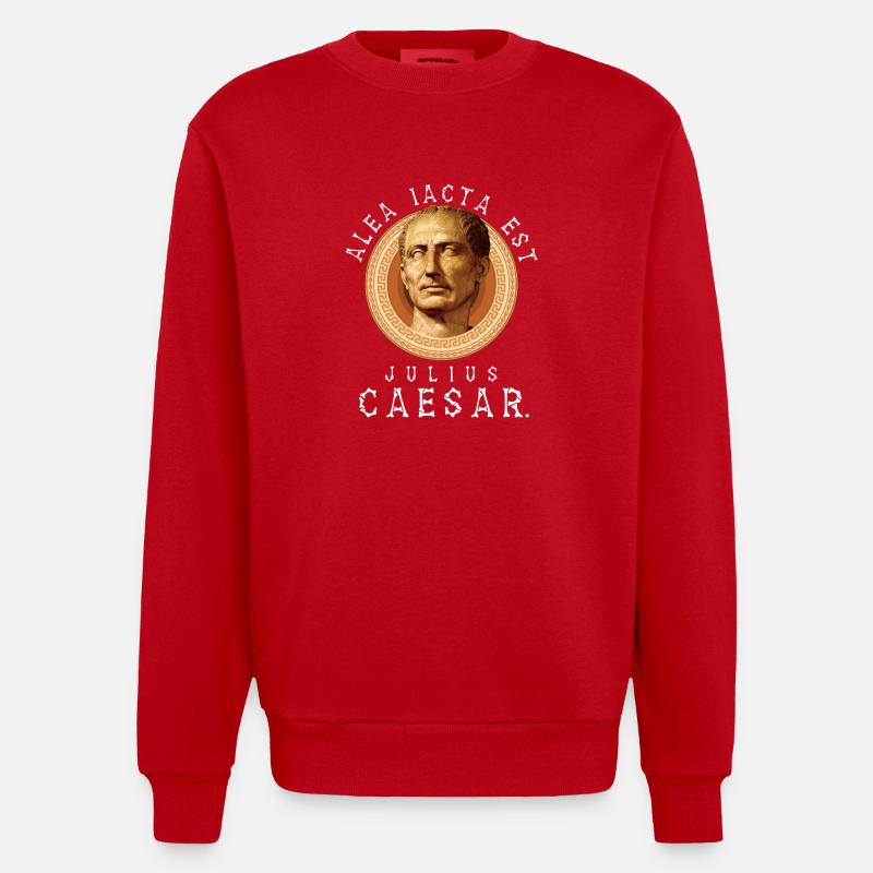 Jules César - Sweat bio épais oversize fabriqué en UE - rouge