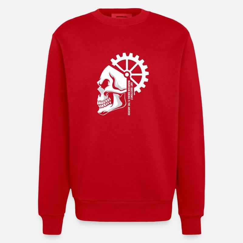 vtt - Sweat bio épais oversize fabriqué en UE - rouge