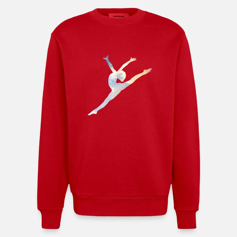Ballett Sprung - Heavyweight Oversized Organic Crew Neck Made in EU - Rot