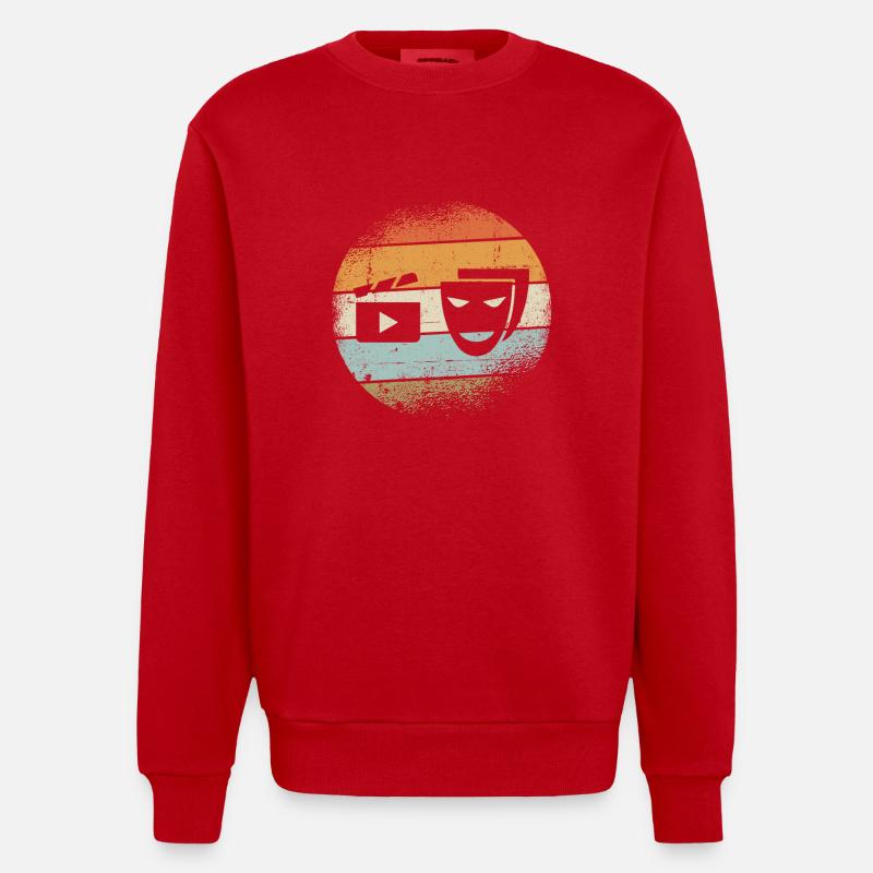 Schauspieler Geschenk - Heavyweight Oversized Organic Crew Neck Made in EU - Rot