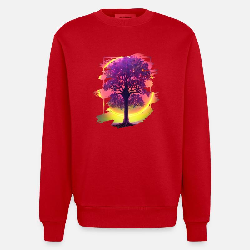 Lebensbaum - Heavyweight Oversized Organic Crew Neck Made in EU - Rot
