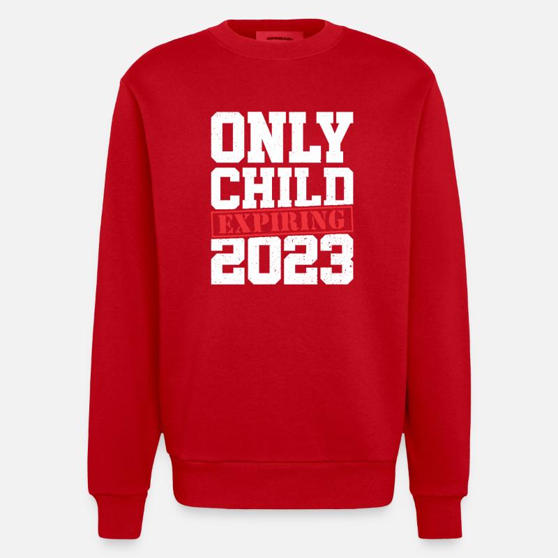 L’enfant n’expire qu’en 2023 - Sweat bio épais oversize fabriqué en UE - rouge