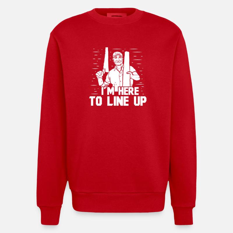 Floor installation - Heavyweight Oversized Organic Crew Neck Made in EU - Rot