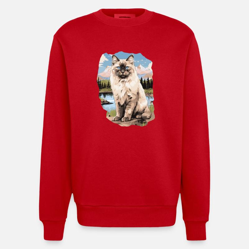 Poupée de chiffon - Sweat bio épais oversize fabriqué en UE - rouge