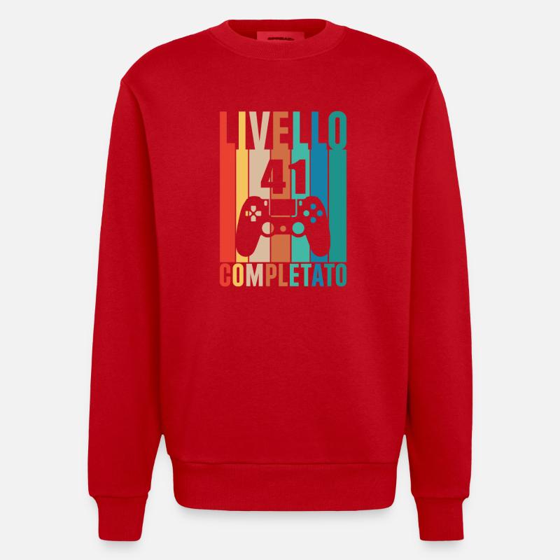 Stufe 41 - Heavyweight Oversized Organic Crew Neck Made in EU - Rot
