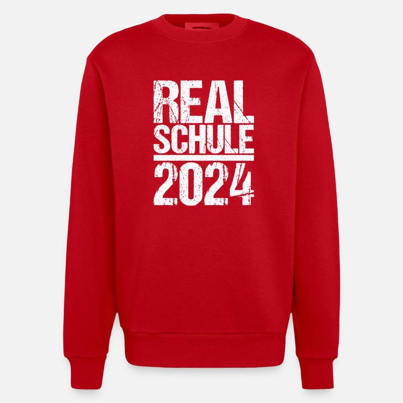 Lycée Jeunes Filles Lycée 2024 - Sweat bio épais oversize fabriqué en UE - rouge