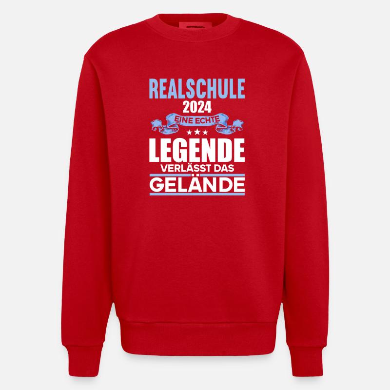 Lycée Jeunes Filles Lycée 2024 - Sweat bio épais oversize fabriqué en UE - rouge