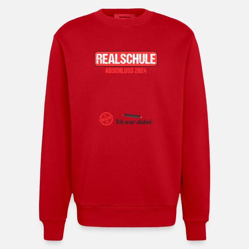 Lycée Jeunes Filles Lycée 2024 - Sweat bio épais oversize fabriqué en UE - rouge