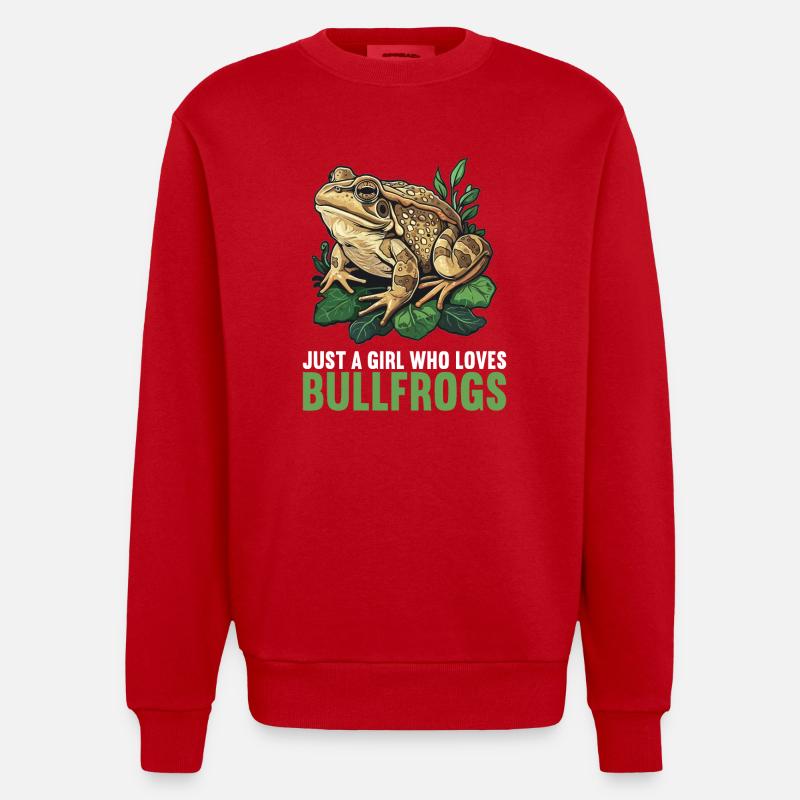 Ochsenfrösche Ochsenfrosch - Heavyweight Oversized Organic Crew Neck Made in EU - Rot